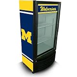 Michigan Wolverines 8ft Glass Door Refrigerator from Scoolers