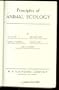 Principles of Animal Ecology
