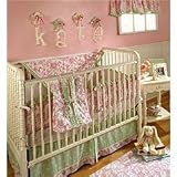 Rose Garden Toile - 4 Piece Crib Set