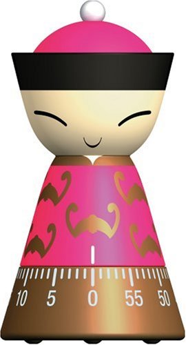 A di Alessi - "Mr.Chin" Timer, Red ASG78R