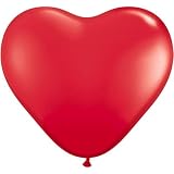 Red Heart Shaped 11 Latex Balloon