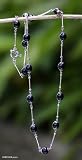 Bull horn long necklace, 'Islander'