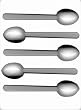 Mocha Spoon Mold Hard Candy Mold [Kitchen] [Kitchen]