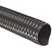 Flx-Thane HD Polyurethane Duct Hose, Black, For Use With Chips, Shavings