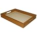 Large Alder Wood Serving Tray with Melamine Base