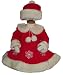 CLEARANCE New Mrs Claus Fur Snowflake Dress & Hat ~ 3T Remaining ~ Red