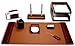Dacasso Leather Desk Set, 10-Piece, Mocha