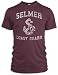 Vintage Distressed Selmer Coast Guard Tri-Blend T-Shirt, Cranberry, L