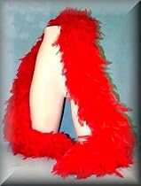 y2 Costumes Feather BOA Soft Sexy and Fluffy about 6 foot long Solid Color in Red