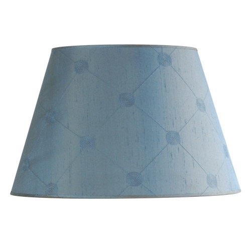 Laura Ashley SLB36118 Lucille 18-Inch Barrel Shade, Duck Egg