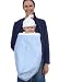 Kiley Madison Ki Kover, Baby Carrier Cover With Hat, Faux Suede Sherpa Light Blue
