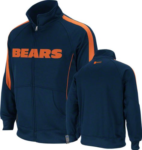 Chicago Bears Navy Tailgate Time Track Jacket