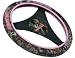 Mossy Oak Breakup Steering Wheel Cover with Pink Logos & Trim