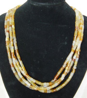 Click here to buy Rhodonite & Leopard Jasper Necklace.