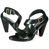 Donald J Pliner -- *Chana Black Vachetta -- Women's Shoes,Sandals