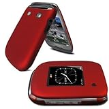 Red Rubberized Hard Case Cover for BlackBerry Style 9670