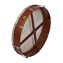 Bodhran, 18"x3.5", Tune, Rosewd, Cross