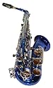 blaues Alt Saxophon Eb + ABS Koffer & Zubeh&ouml;r