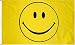Happy Face (Smiley) Flag - 3 foot by 5 foot Polyester (NEW)