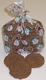 Gourmet Food : Scott's Cakes 1 lb. Chocoate Raspberry Shortbread Cookies in a Snowman Bag