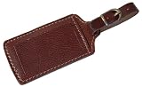 Floto Brown Leather Luggage Tag