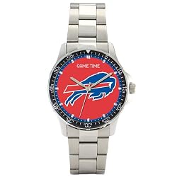 BUFFALO BILLS Beautiful Water Resistant "Coach Series" WATCH with Stainless Steel Band