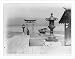 Historic Print (L): Miyajima - Itsukushima Jinja (shrine), dock and moored boat at low tide