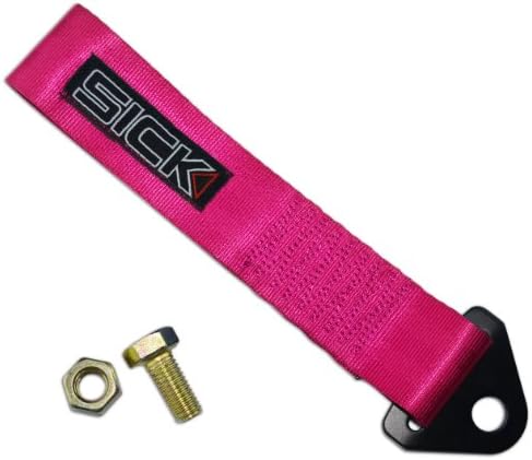 Pink High Strength Racing Tow Strap Set For Front/Rear Bumper Hook Truck/Suv for Daihatsu Rocky