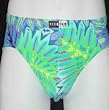 Purple/Turq Fitted Pouch Swim Briefs