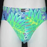 Purple/Turq Fitted Pouch Swim Briefs