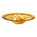 Cyan Lighting 04231 Small Catalan Plate, Amber Finish
