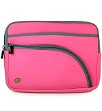 Laptop Sleeve Case for 10 inch Zenithink Zt-180 Tablet + A Carabiner Hook. Additional teddy bear cellphone keychain charm for a Valentine Gift!