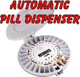 IMAGE OF e-pill Automatic Medication Dispenser. Automatic pill box alarm system for home use. Locked pill box can dispense up 28 times per day. Med-Time XL (28 medication times = 2x daily dosing = refill pill dispenser every 14 days).