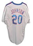 Howard Johnson Autographed New York Mets Gray Majestic Jersey Inscribed 