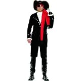Men's Pirate Captain Costume 83265 (WHITE/RED/BLUE,MED/LGE)