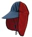 Bodean UPF50+ Australian Legionnaires Sun Hat Red and Blue Steel size Large (approx. 4yr to 7yr)