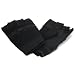 New Black Padded Knuckle Fingerless Leather Bike Gloves Large