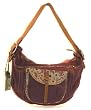 Fossil Weekender Hobo Berry Canvas Bag Handbag Fossil Weekender Hobo Berry Canvas Bag Handbag