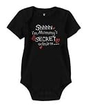 Assorted Love & Heart Boys' & Girls' Valentine's Day Bodysuit Dress Up Outfit (Newborn, Shhhh! I'm Mommy's SECRET Admirer)