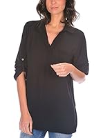 Bleu Marine Blusa (Negro)