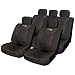 14pce Leather Look Universal Car Seat Covers - All Black