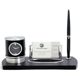 Movado Multi-Function Desk Set with Clock by Movado