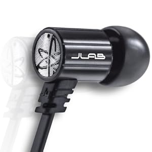 JBuds J4 Rugged Metal In-Ear Earbuds Style Headphones with Travel Case (Obsidian Black)