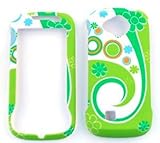 Samsung Reality u820 Flowers and Circles on Light Green Hard Case, Cover, F ....