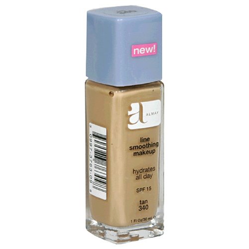 Almay Line Smoothing Makeup with SPF 15, Tan 340, 1-Ounce Bottles Pack of 2.