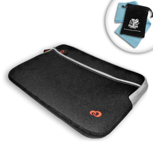 Sleek Form-Fitting Neoprene Netbook Sleeve for Samsung N150 N510 N315 N210 NB30 8.9-Inch and 10.1-Inch Series Netbooks ***Includes Free Microfiber Cleaning Cloth and Accessory Bag***