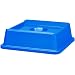 Rubbermaid Commercial 2791 Untouchable Bottle and Can Recycling Top, Square, 20-1/8" Width x 20-1/8" Depth x 6-1/4" Height, Blue