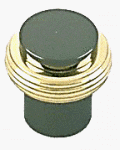 Amerock Bp1963-263 Knob 3/4brs/black Nickl