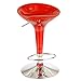 Elise Adjustable Stool -Metallic Tulip Red