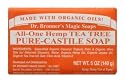 Dr. Bronner - Organic Tea Tree Castile Soap Bar, 5 oz bar
